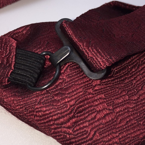 Bow Tie & Cummerbund Dark Red 100% Silk with Box - Picture 9 of 12